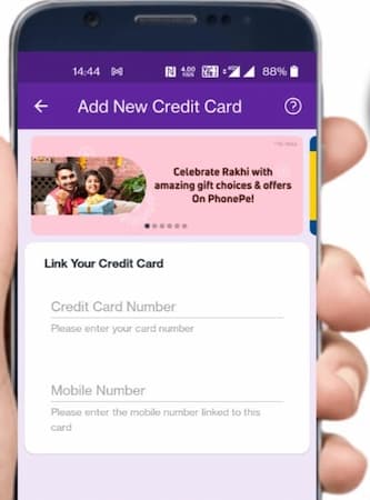 Add Credit Card to Phonepe in mobile